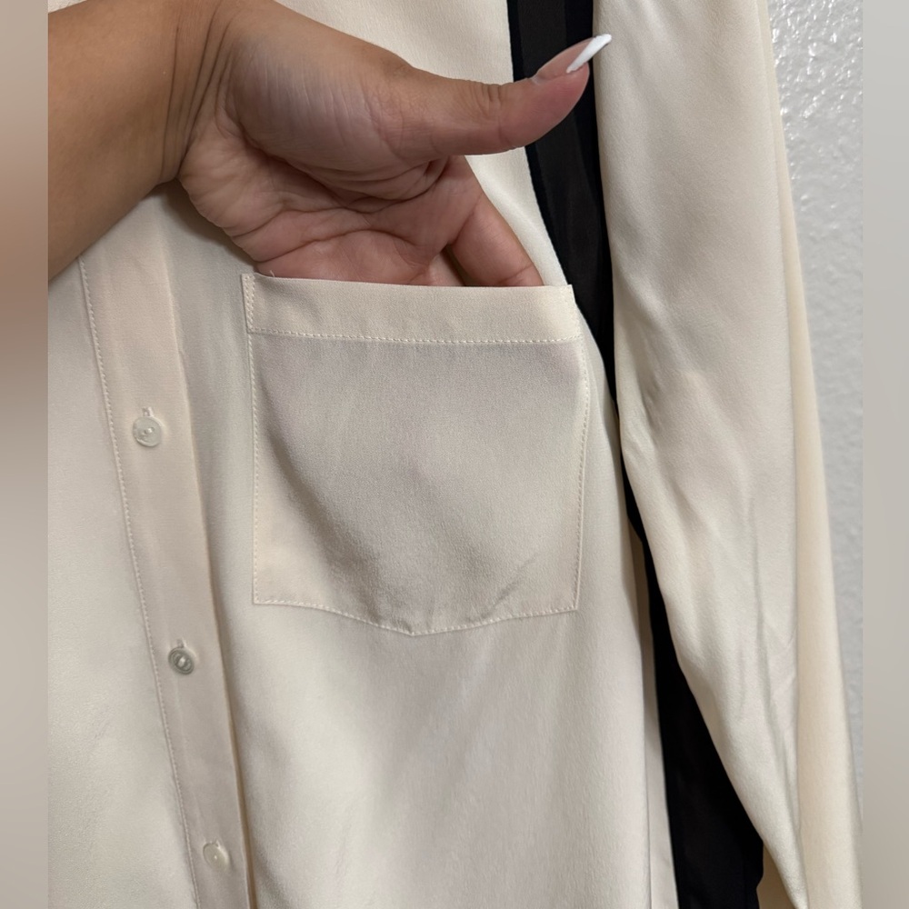 Vince Crepe de Chine Shirtdress - Picture 4 of 10